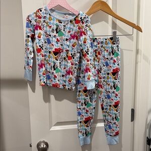 Disney Kids Bamboo Princesses as Alice in Wonderland Pajama Set - size 3T NEW